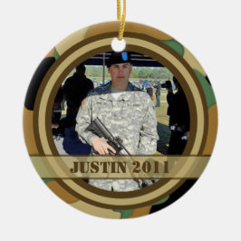 Ornamento militar da lembrança da foto