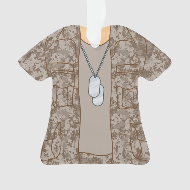 Ornamento militar personalizado do soldado do (Frente)