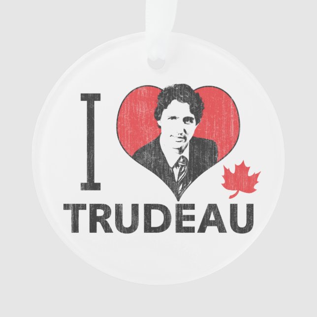 Ornamento Mim coração Trudeau (Frente)