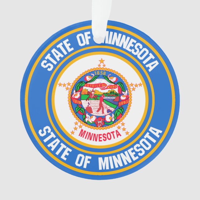 Ornamento Minnesota Round Emblem (Frente)