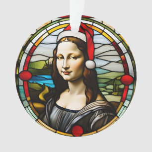 Ornamento Mischefe de Feliz de Mona Lisa - Natal de 2024