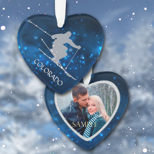 Ornamento Modelo de Fotografia de Luzes Noturnas do Colorado