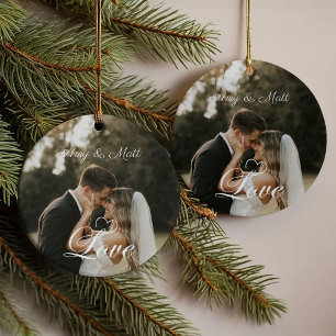 Ornamento Modern Love Script Newwn Foto do Cheio