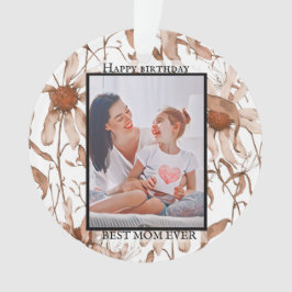 Ornamento Modern vibrant color mother photo art