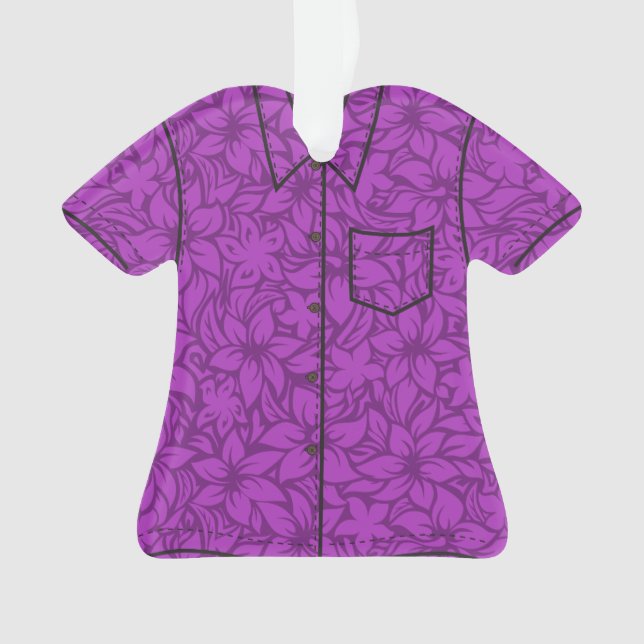Ornamento Moloaa Bay Havaiana Hibiscus Aloha Shirt (Frente)