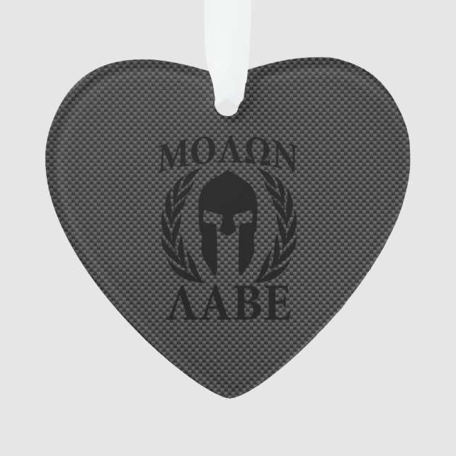 Ornamento Molon Labe Spartan Warrior Laurels (Frente)