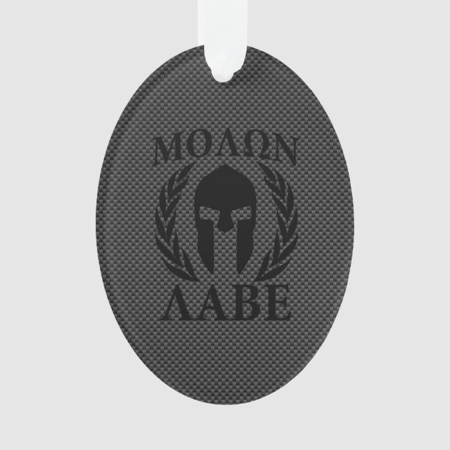 Ornamento Molon Labe Spartan Warrior Laurels (Frente)