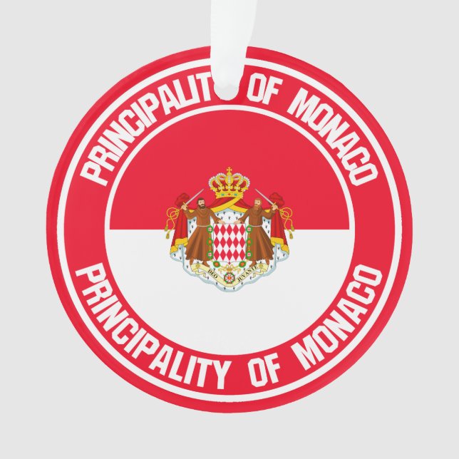 Ornamento Mônaco Round Emblem (Frente)