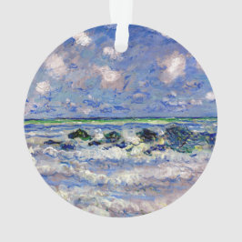 Ornamento Monet - A Onda, famosa pintura,