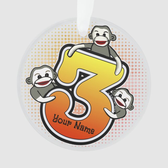 Ornamento Monkey Número 3 (Frente)