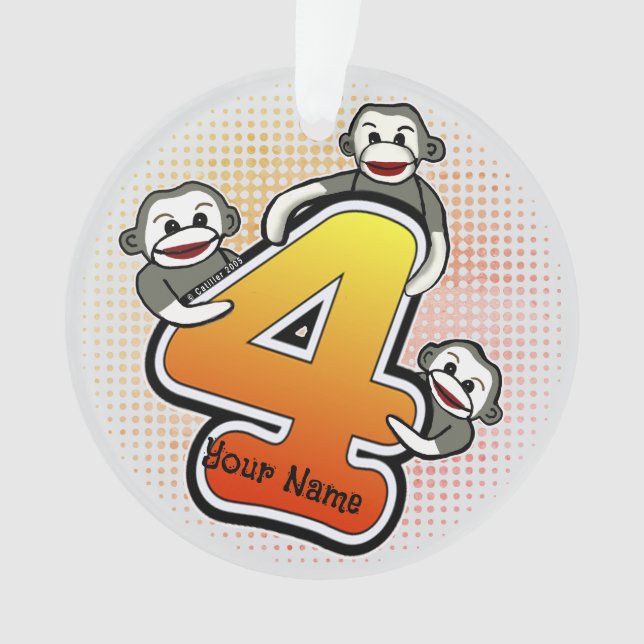 Ornamento Monkey Número 4 (Frente)