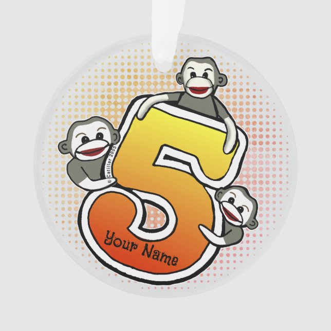 Ornamento Monkey Número 5 (Frente)