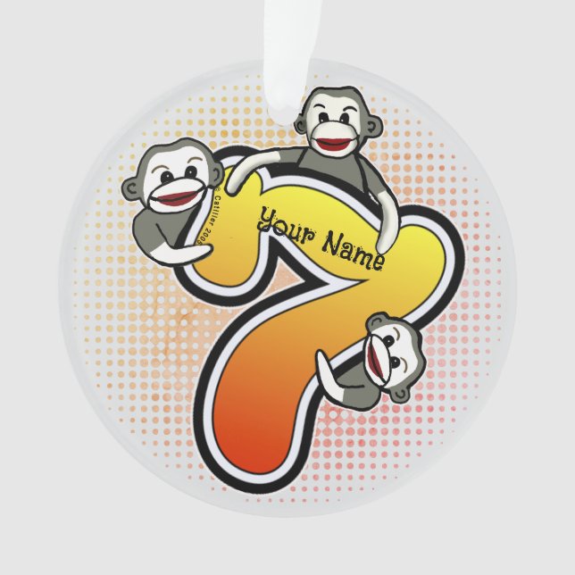 Ornamento Monkey Número 7 (Frente)