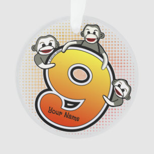 Ornamento Monkey Número 9