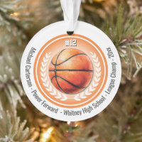Ornamento Monográfico de Campeão de Basquete