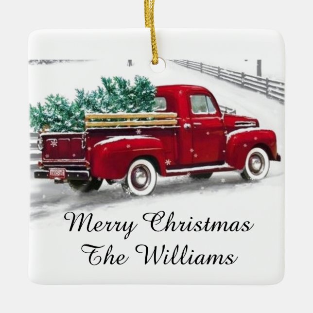 Ornamento monograma de Natal (Frente)