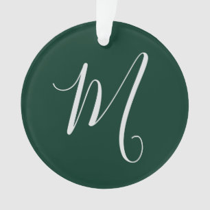 Ornamento Monograma Simples Elegante Moderno Nome Próprio Ve