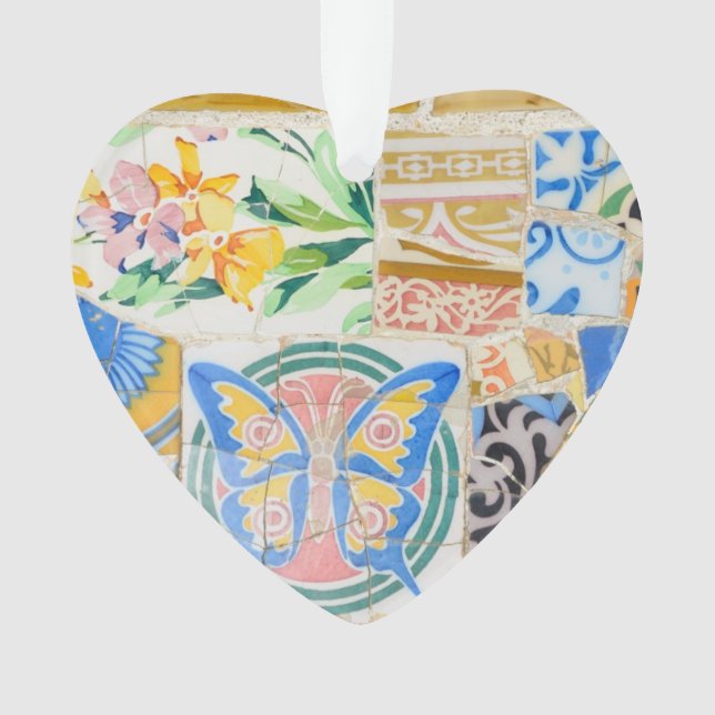 Ornamento Mosaicos de Guell do parque (Frente)