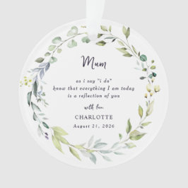 Ornamento Mother Of The Bride Keepsake Ornament