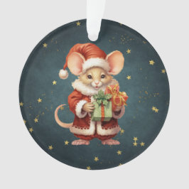Ornamento Mouse Feliz de Natal