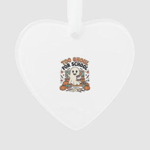 Ornamento Muito Ghoul Para Escola Vintage Professor Fantasma