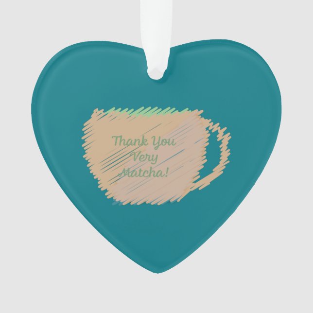 Ornamento Muito Obrigado. (Frente)