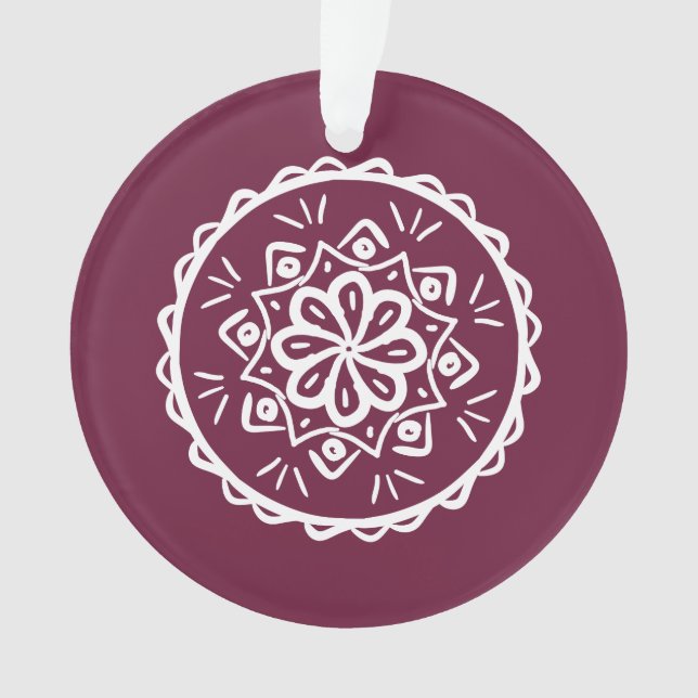 Ornamento Mulberry Mandala (Frente)