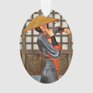 Ornamento Mulher de Batalha Asiática