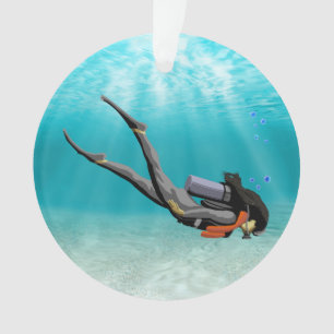 Ornamento Mulher S.C.U.B.A. Mergulhador