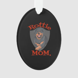 Ornamento Mulheres Rottie Mãe Premium