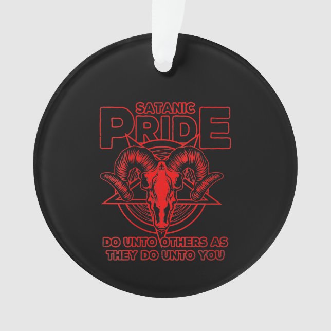 Ornamento Mulheres Satã Satanás do Orgulho Satanás Pagan Goa (Frente)