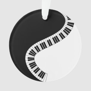 Ornamento Musical do Teclado Piano
