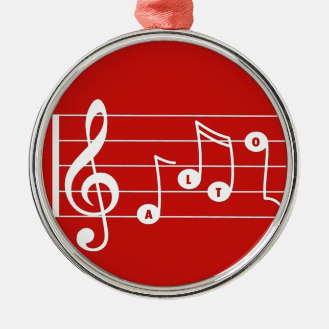 Ornamento Musical Red Alto Singer (Frente)