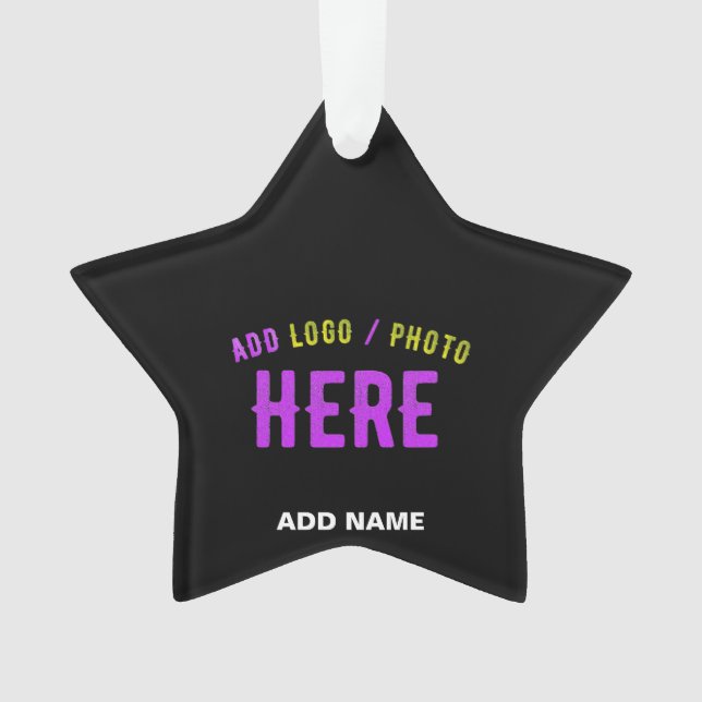 ORNAMENTO NA MODA MODERNO PERSONALIZÁVEL NEGRO VERIFICADO CO (Frente)