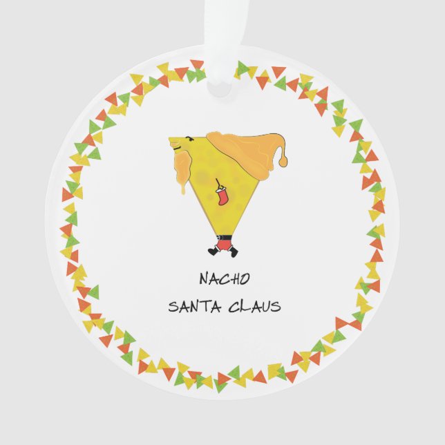 Ornamento Nacho Santa com Chips (Frente)