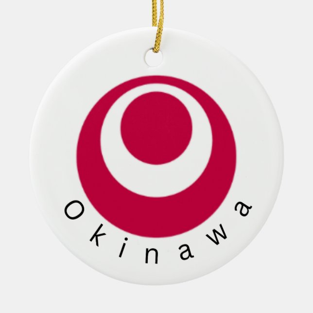 Ornamento Nacional de Bandeira de Okinawa (Frente)