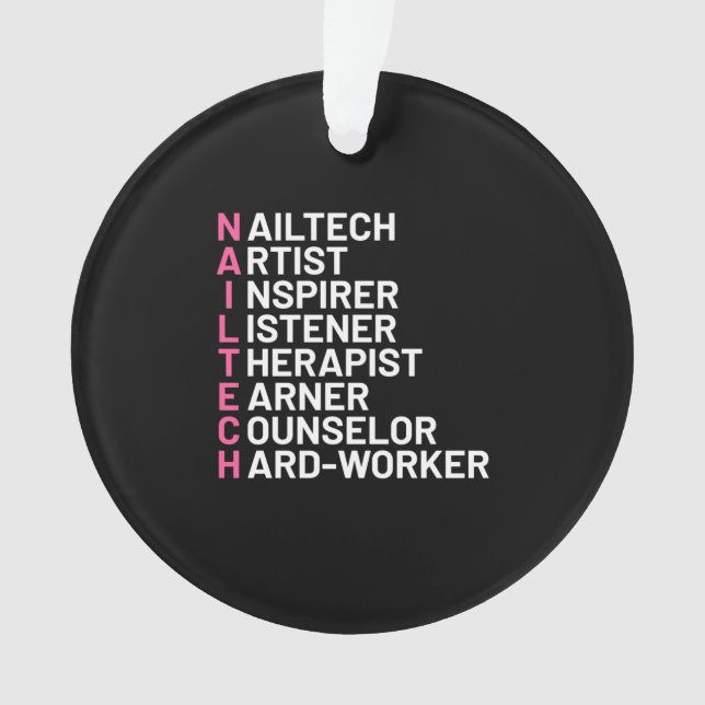 Ornamento Nail Artist Inspirer (Frente)