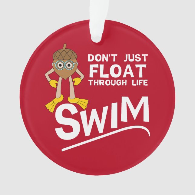 Ornamento Natação através da vida (Frente)