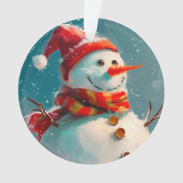 Ornamento Natais vintages Cute Snowman