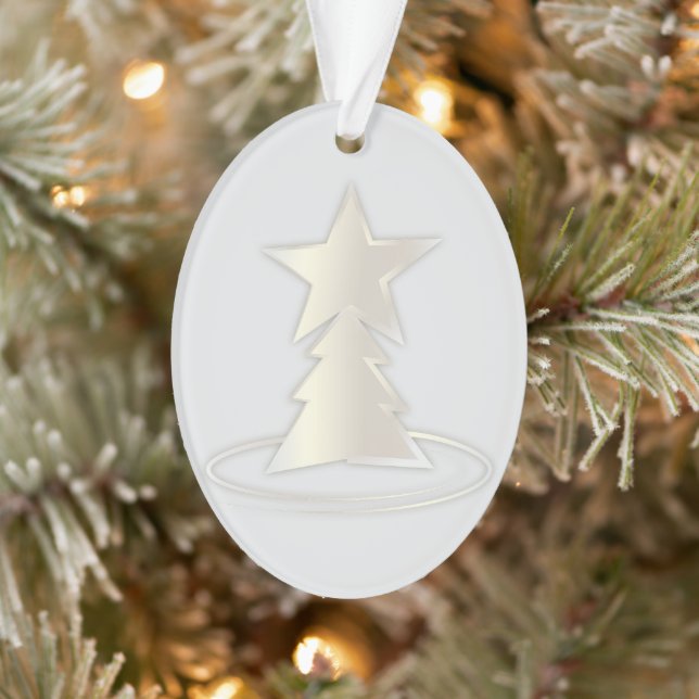 Ornamento Natal branco (Árvore)