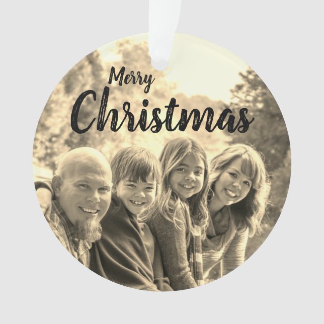 Ornamento Natal da família (Frente)
