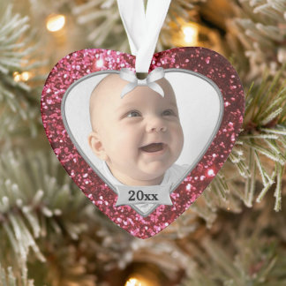 Ornamento Natal de 1rua de Red Glitter Baby