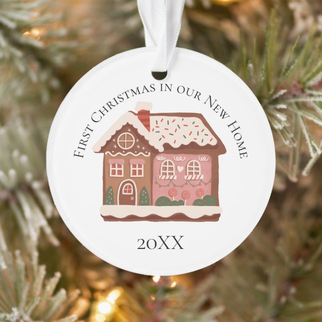 Ornamento Natal de 1rua em nossa nova casa (Árvore)