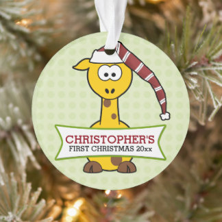 Ornamento Natal de Giraffe Baby de 1rua