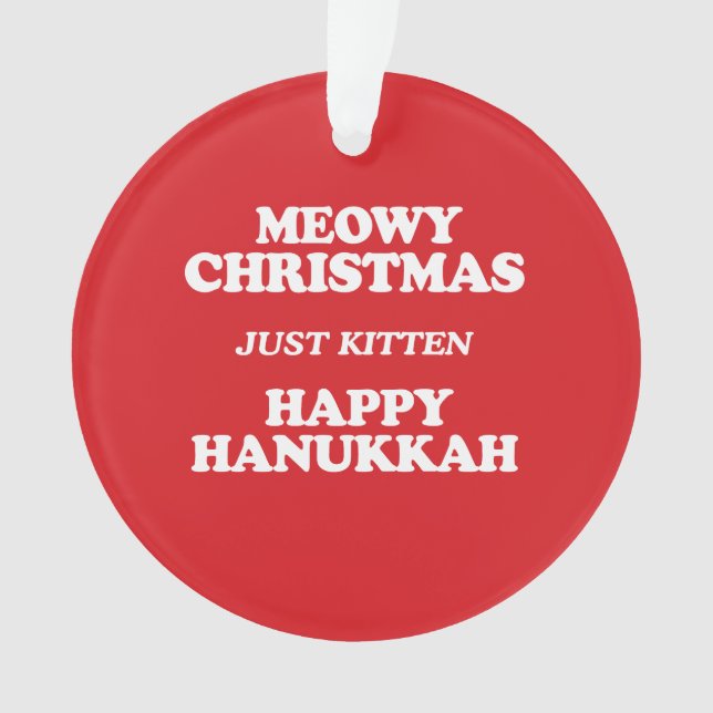Ornamento Natal de Meowy (Frente)