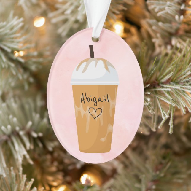 Ornamento Natal de Natal de Café Forçado Personalizado (Árvore)