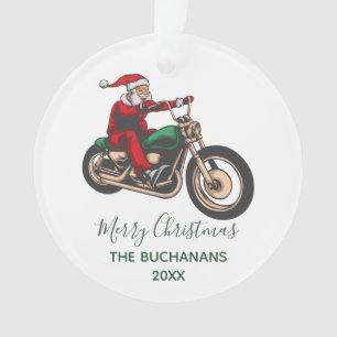 Ornamento Natal de Papais noeis personalizados da família B