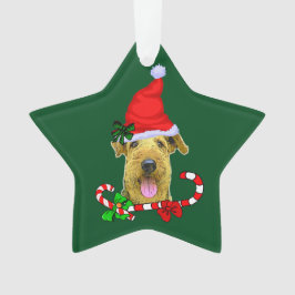 Ornamento Natal do Airedale Terrier
