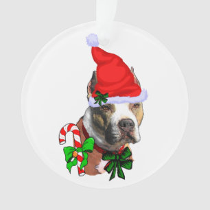 Ornamento Natal do Pit Bull Terrier americano