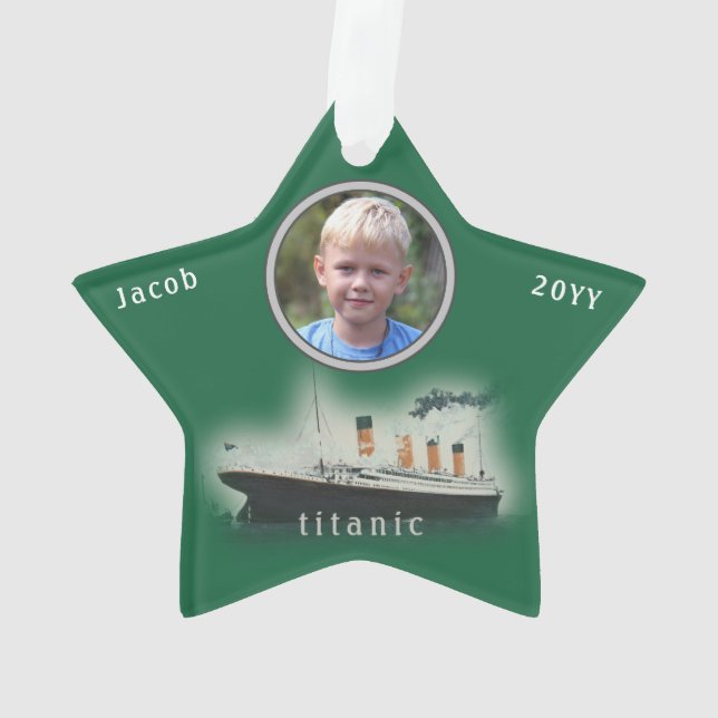 Ornamento Natal do Titanic Porthole (Verso)